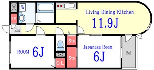 ハイネス北葛西の物件間取画像